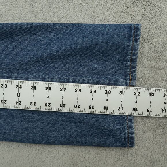Express Jeans Women's Size 8R Blue High-Rise 90's Bootcut Denim 32" Inseam NWT - Picture 4 of 16